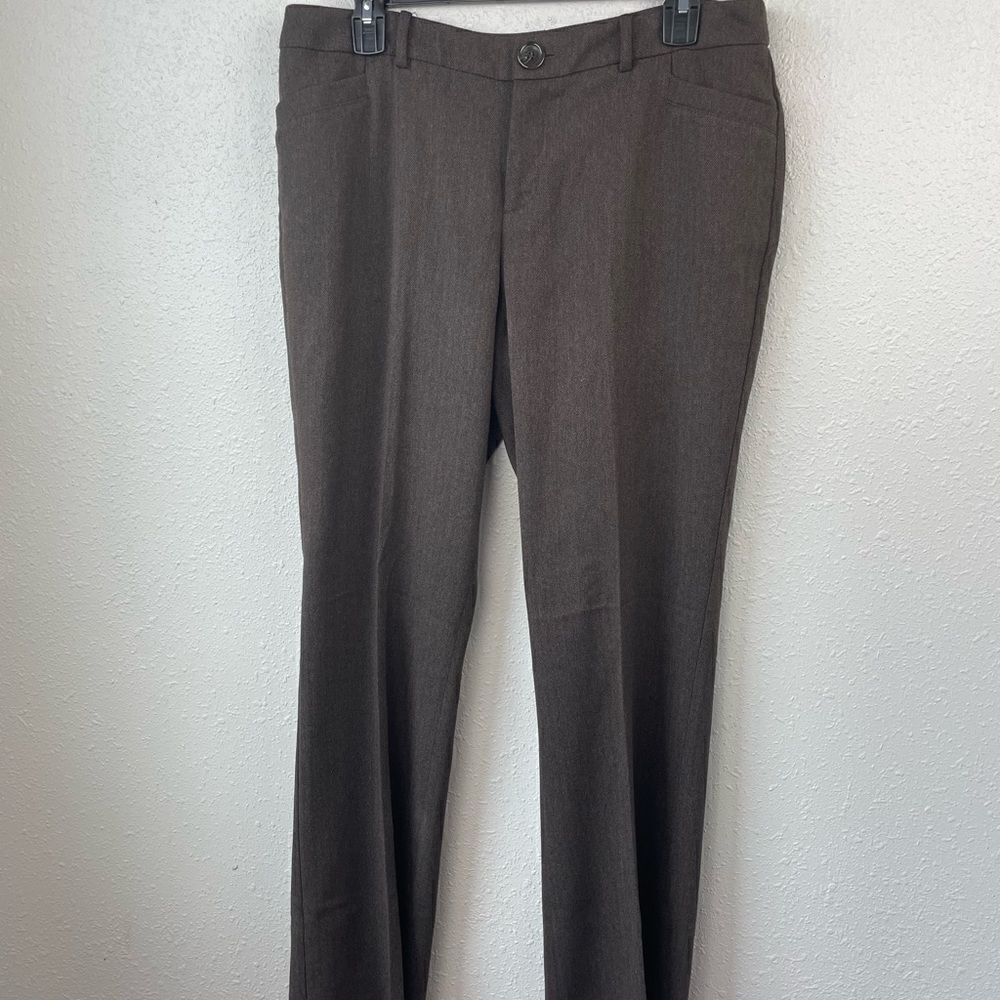 Pre-Owed Mossimo Womens Brown Stretch Dress Pants Size 8